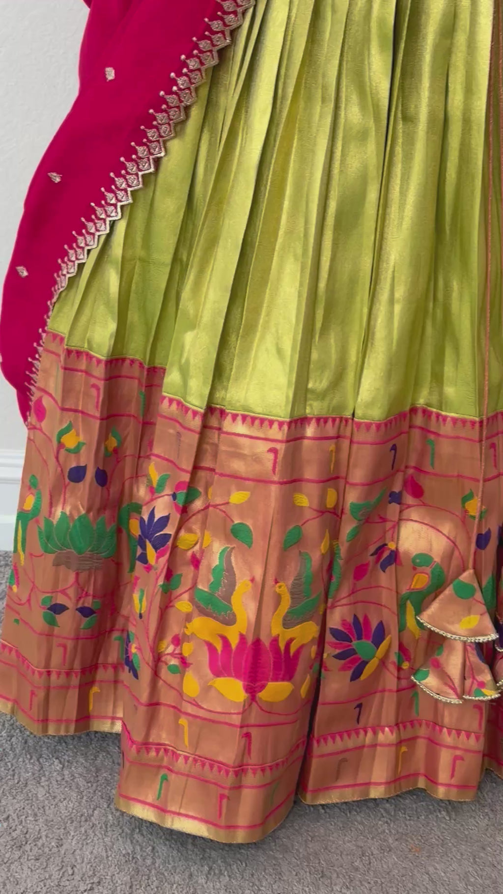 Pythani tissue lehanga